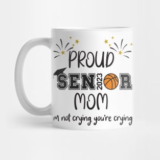 Proud Mom Of A 2023 Senior Basketball Mug